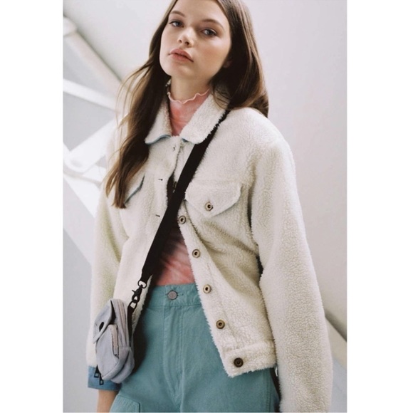 Pistola Lee Sherpa Teddy Boyfriend Jacket - Picture 2 of 9